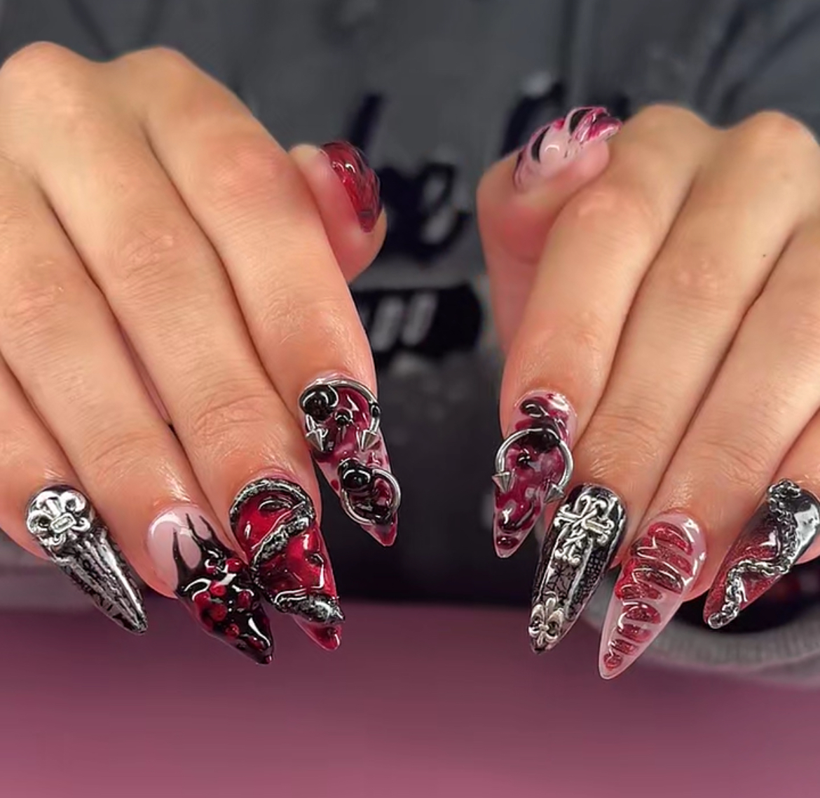 Sugar Heart Nails nail work in Boulder, Colorado